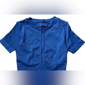 Set Active SCULPTFLEX® MOTO ZIP TOP - COBALT/ONYX size XL EUC